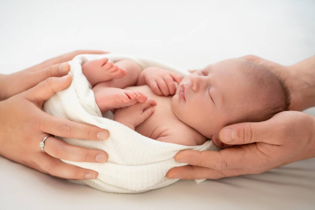 Naissance - séance naissane en studio 